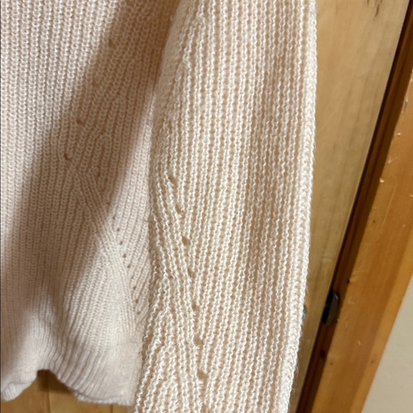 It's Our Time Cream V-Neck Sweater with Crisscross Back - Picture 5 of 7